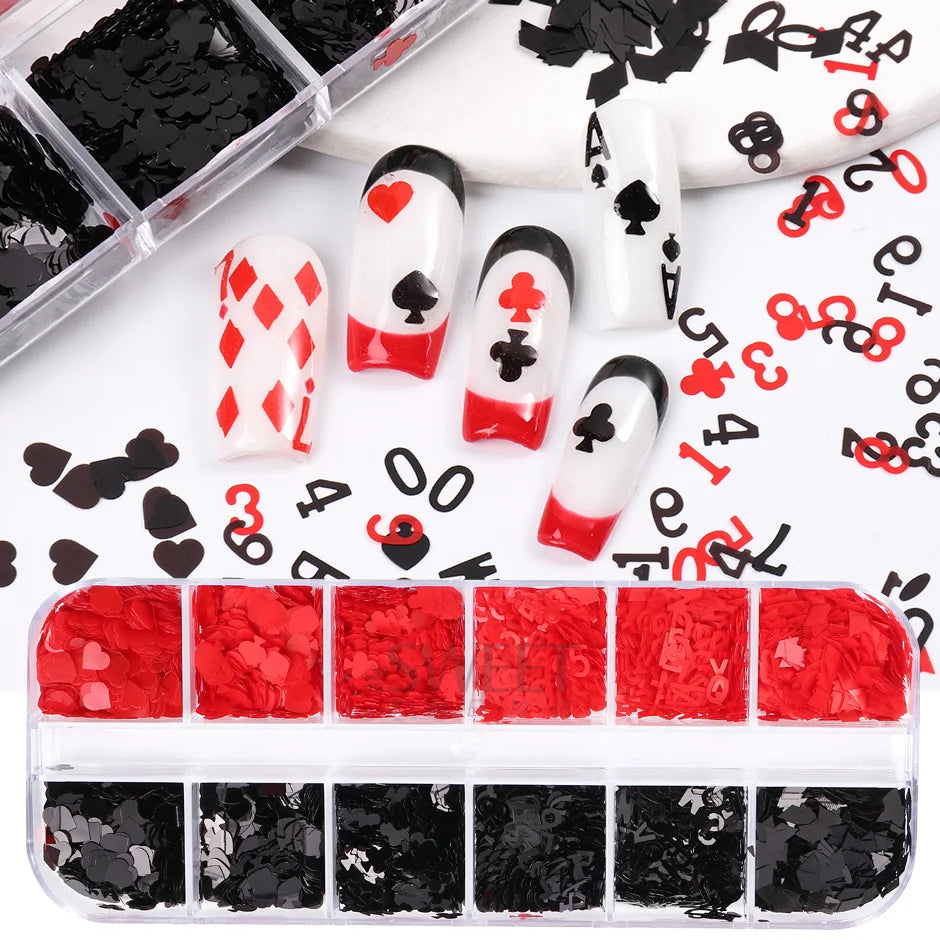 12 Grids Opal Dream Crystal Sequins Nail Flake Galaxy Iridescent Aurora 3D Paillette for Winter Autumn Manicure Decoration SWYFH Viralgem Store