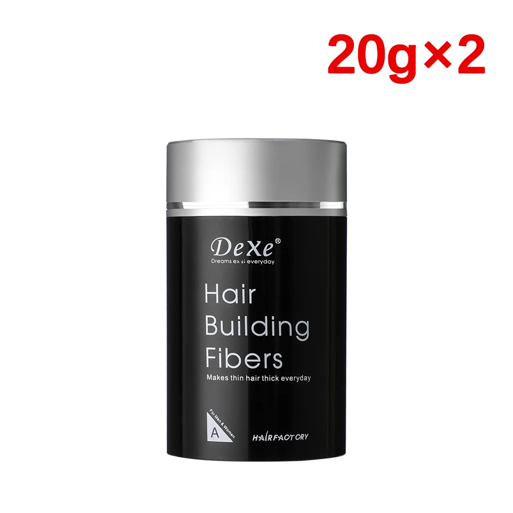 20g DEXE Hair Building Fibers Powder Black Natural Hair Care Sweat Resistant Hair Growth Thicken Product for Thinning Hair Scalp