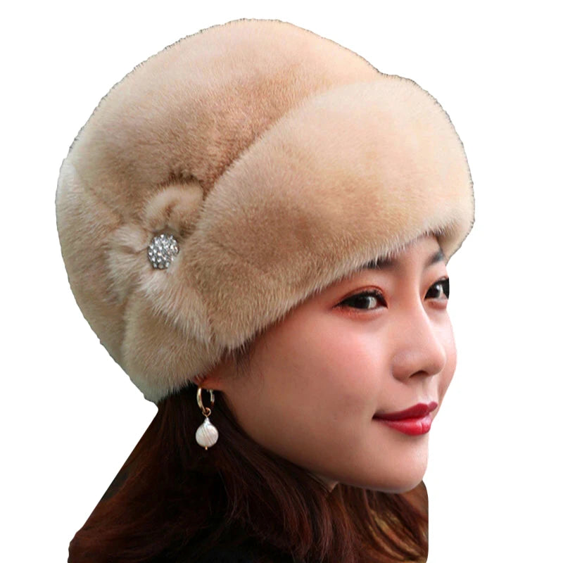 Winter Fashion Hat For Women Fashion Outdoor Warm Hats Thick Warm All-Match Female Hat Simple Comfortable Solid Color Hats 2024