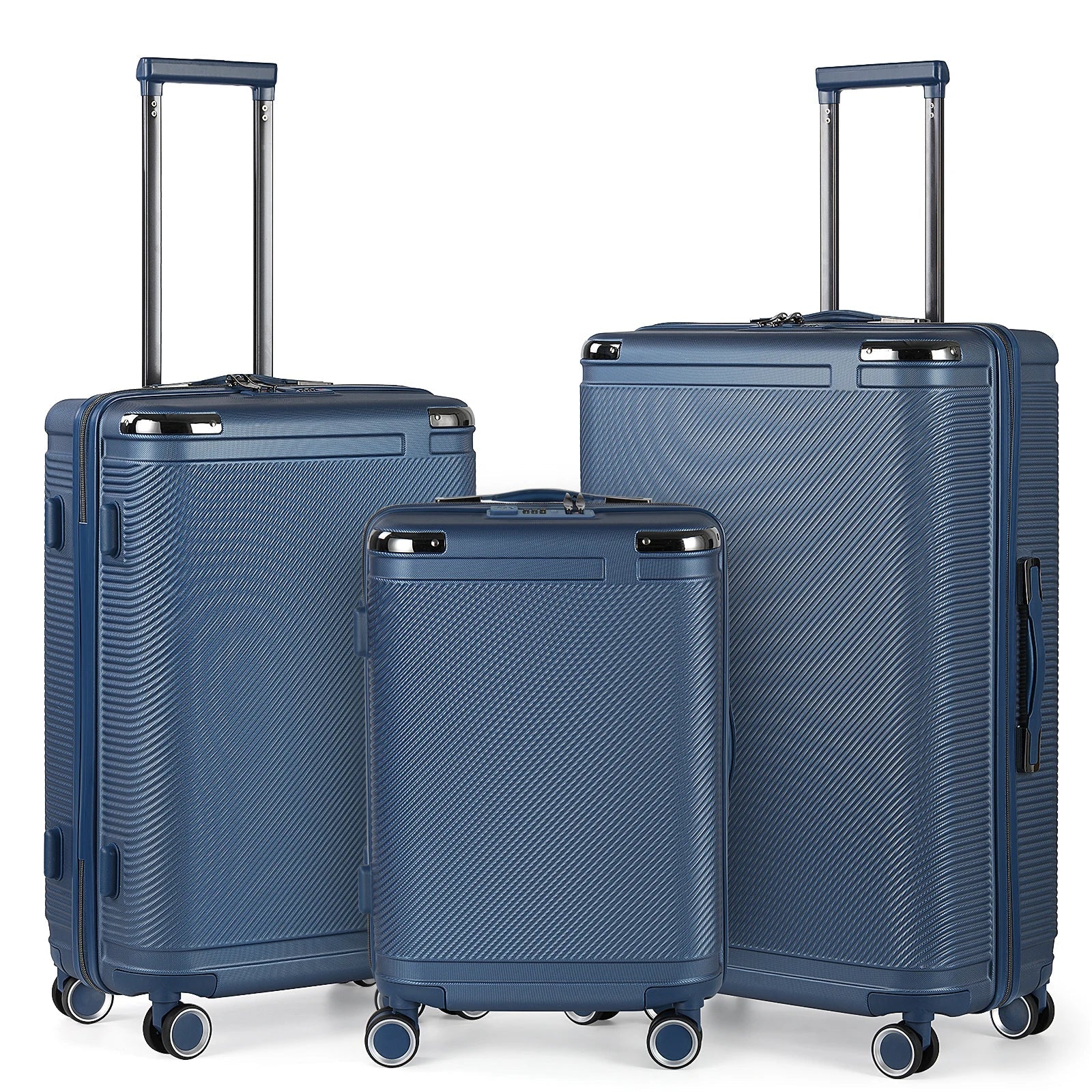 3-Piece PP Hardshell Suitcase Set 20/24/28in - Lightweight Luggage w/360° Spinner Wheels & TSA Lock, Durable Carry-On Viralgem Store