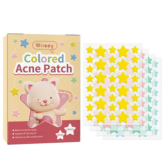 144PCS Star Pimple Patch Acne Colorful Invisible Acne Removal Skin Care Stickers Concealer Face Spot Beauty Makeup Tools Viralgem Store