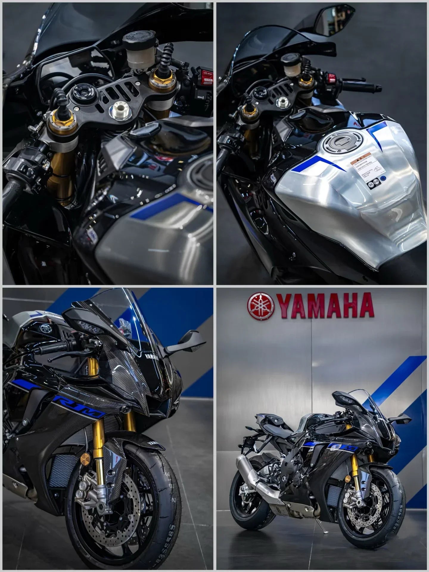 Yamaha men's cotton polo shirt print 2025 summer motorcycle style short-sleeved polo shirt street casual motorcycle T-shirt