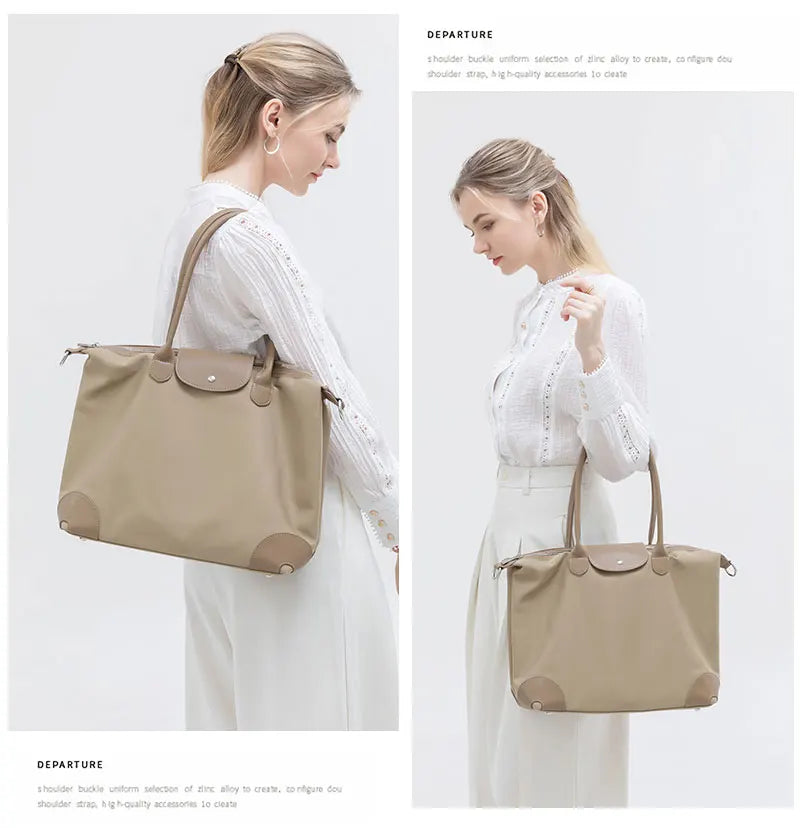 Women's Tote Bag Large Capacity Waterproof Oxford Cloth Women Shoulder Bag Luxury Designer Crossbody Bags Foldable Handbags Viralgem Store