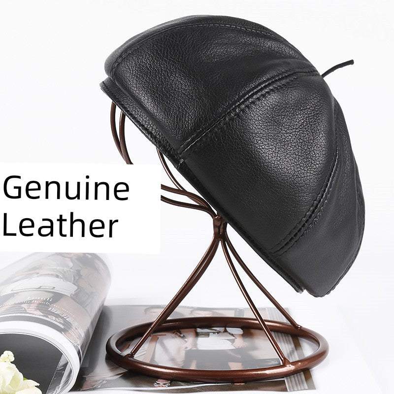 Women's Casual Full-Grain Sheepskin Hat Viralgem Store