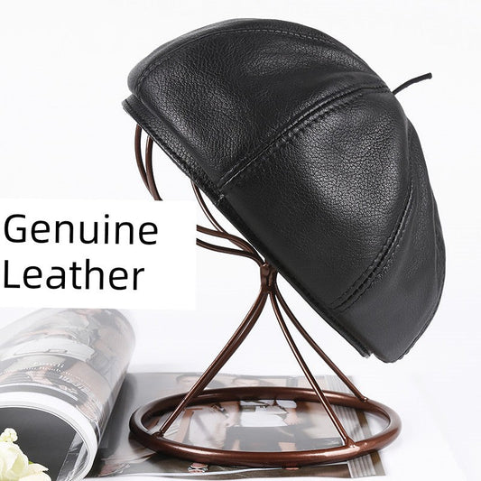 Women's Casual Full-Grain Sheepskin Hat Viralgem Store