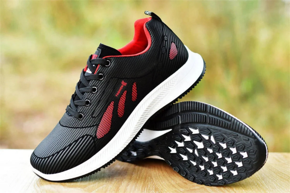 2024 summer new leather non-slip waterproof sports shoes walking shoes all casual fashionable shoes men's running shoes