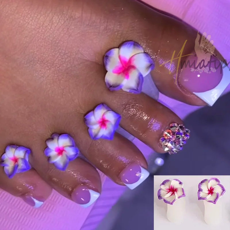 8pcs/Bag Flower Soft Silicone Toe Separator Foot Finger Divider  Separator Flexible Finger Toe Spacer Separation Tool Viralgem Store