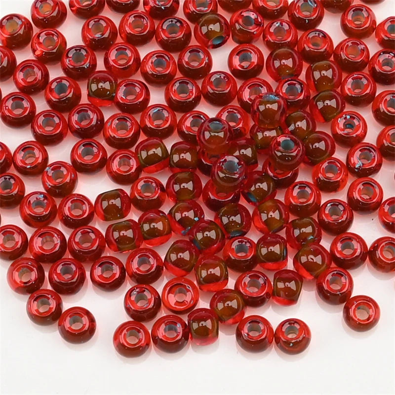 4.0mm Czech Glass Seed Beads Dye Core Small Glass Beads for DIY Making Jewelry Craft Bracelets Necklaces Earrings