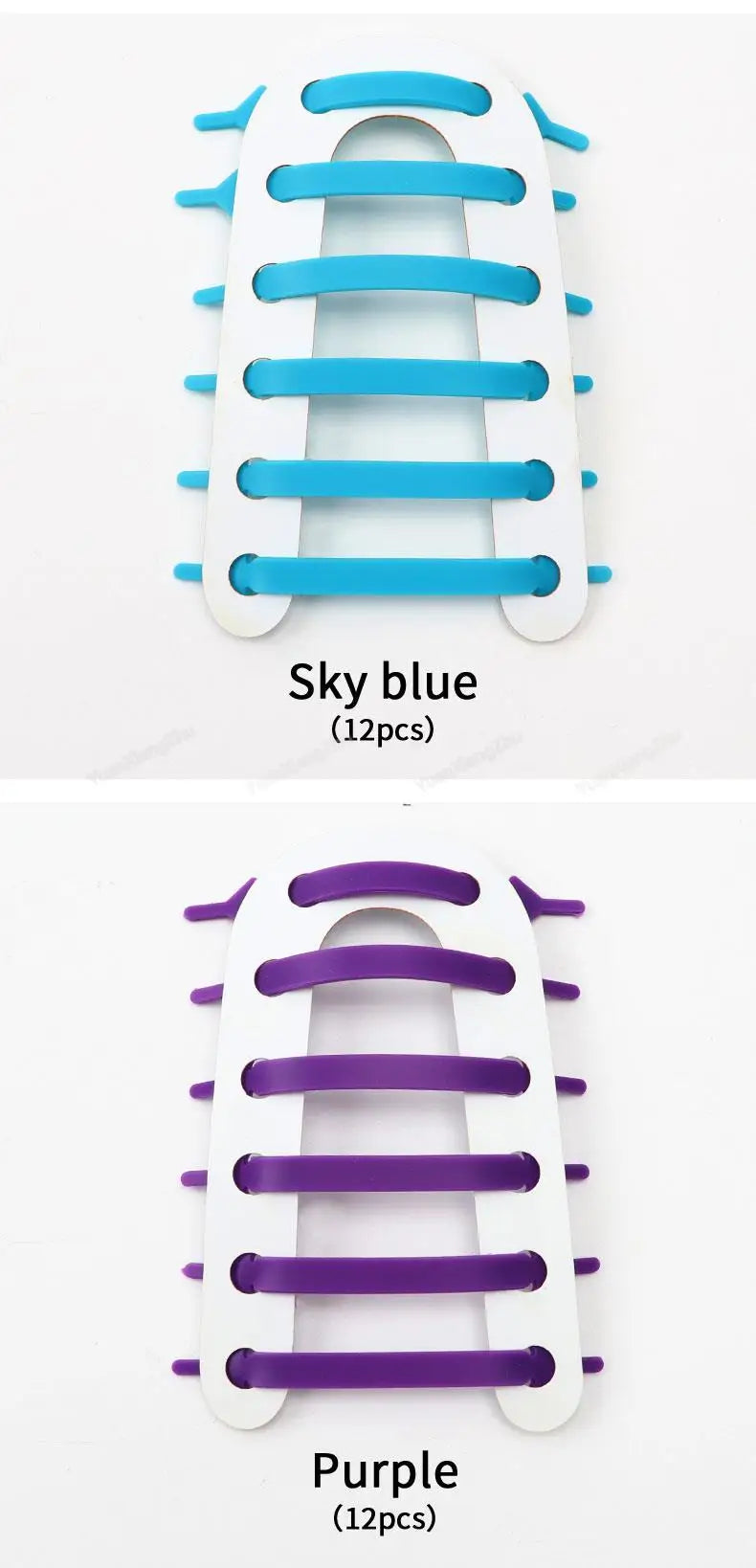 12Pcs Silicone Shoelaces for Shoes Elastic Laces Sneakers No Tie Shoe laces Kids Adult Rubber Shoelace One Size Fits All Shoes