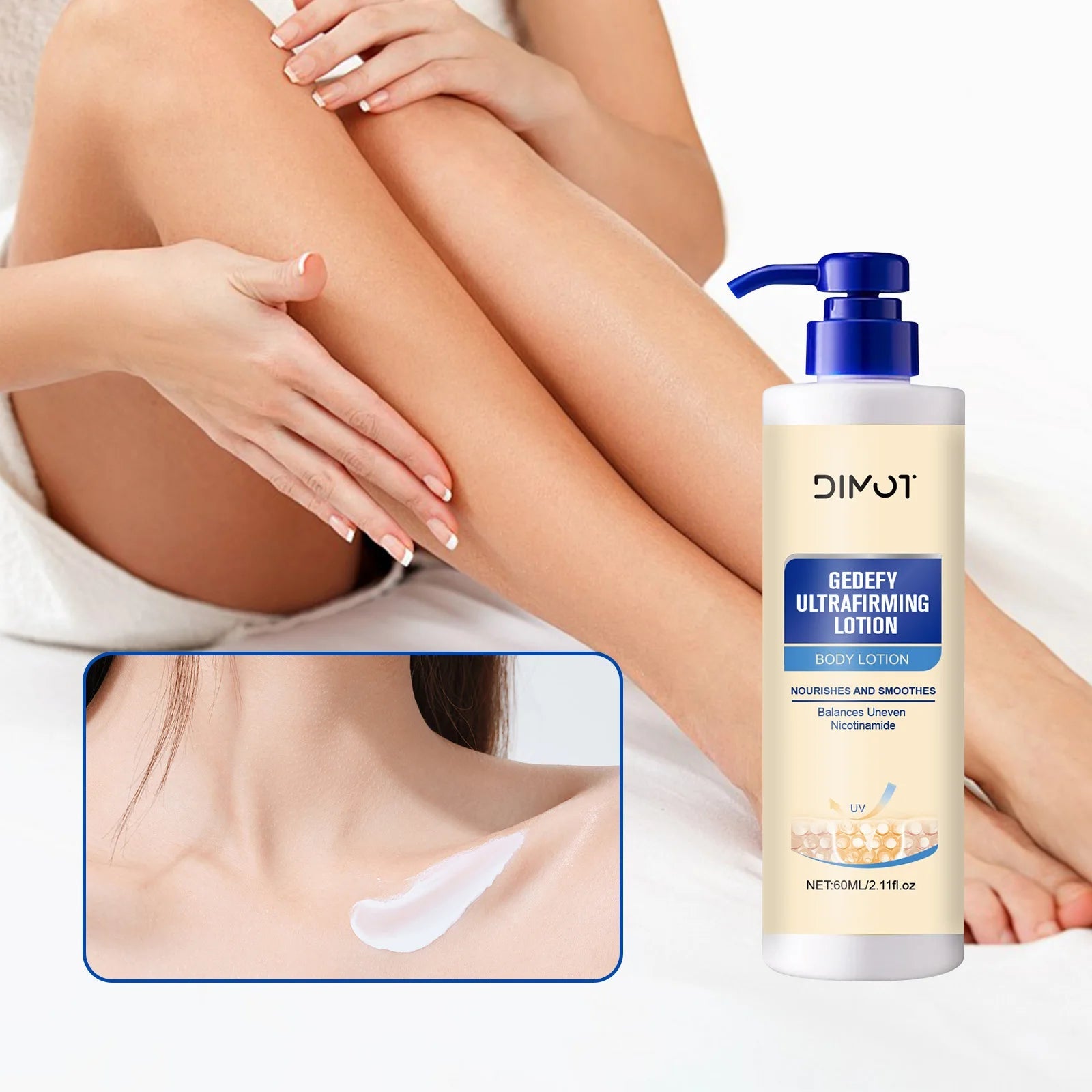 60ml Ultra Firming Body Lotion Body Moisturizer Cream Tighten Skin Reduce Wrinkles Boost Elasticity Hydration Lightening Lotion Viralgem Store