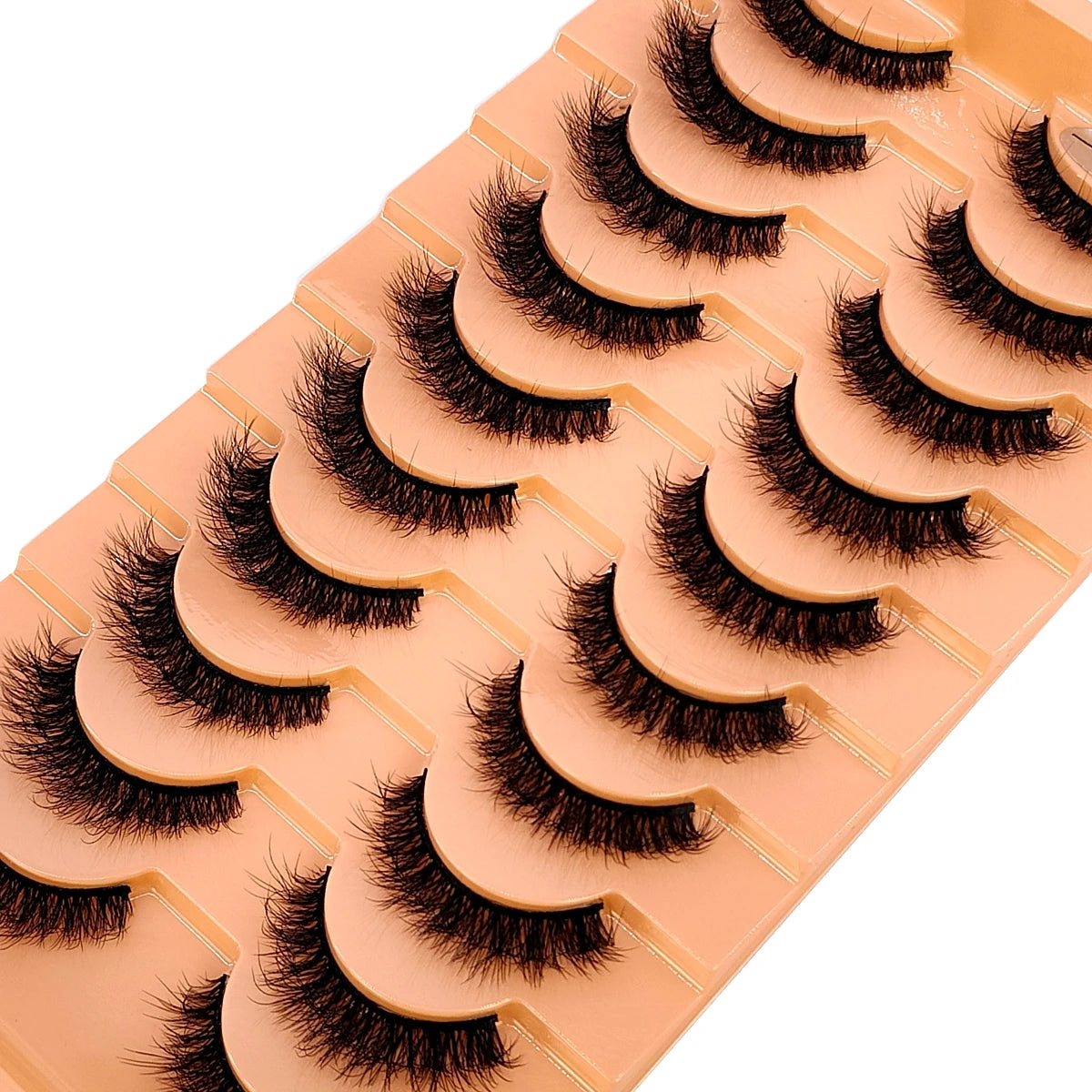 10 Pairs 3D Faux Mink Lashes Fluffy Soft Beauty Wispy Natural Short False Eyelashes Curly lashes Makeup Classic Thick eyelashes
