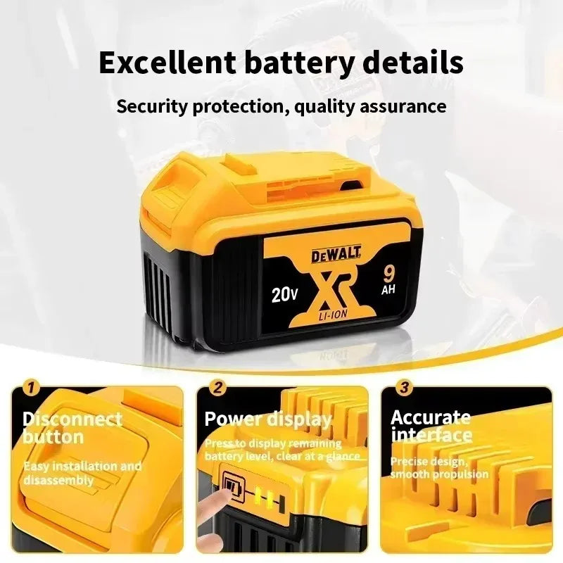 100% original DEWALT 20V battery, dewalt power tool DCB606, DCB205，DCB206，DCBGene，DCB200 MAX，20V / 60V， 6AH,9AH,dewalt batteries
