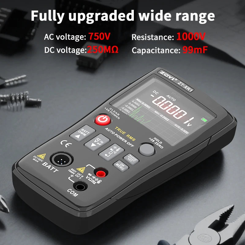 ZOYI ZT-XR1 4.5-Inch Professional Multimeter+Battery Internal Resistance Tester (True Value Version) All-In-One! Viralgem Store