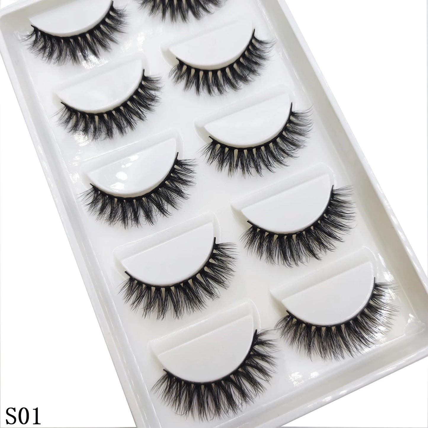 38 Style 5 Pairs Eyelash Natural 3D Mink False Eyelashes Makeup Fake Eye Lashes Faux Cils Make Up Beauty Tools Wholesale Viralgem Store