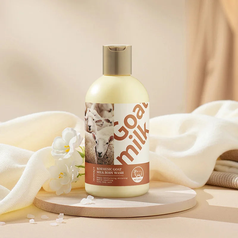 250ml Goat Milk Shower Gel Body Cleanser Remove Body Date Skin Nourishes and Balance The Skin Moisturizes and Lighting