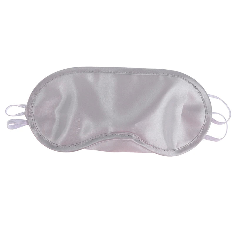 1PC Silk Eye Mask Eyeshade Cover Shade Soft Blindfold Travel Eyepatch Natural Sleeping Eye Patch Sleep Mask Women Men