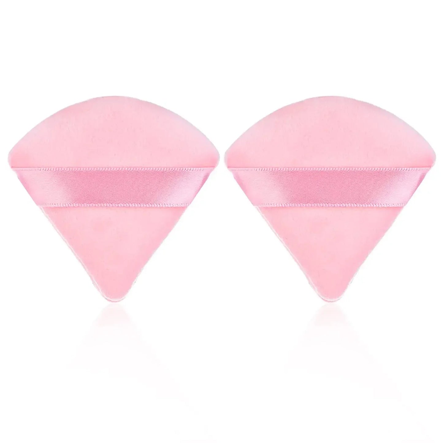 2Pcs Triangle Powder Puff Face Makeup Sponge Soft Velvet Cosmetic Puff Blender Beauty Foundation Sponge Make Up Accessories
