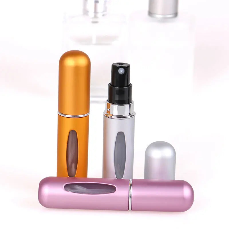 8/5ml Perfume Atomizer Portable Liquid Container For Cosmetics Traveling Mini Aluminum Spray Alcochol Empty Refillable Bottle