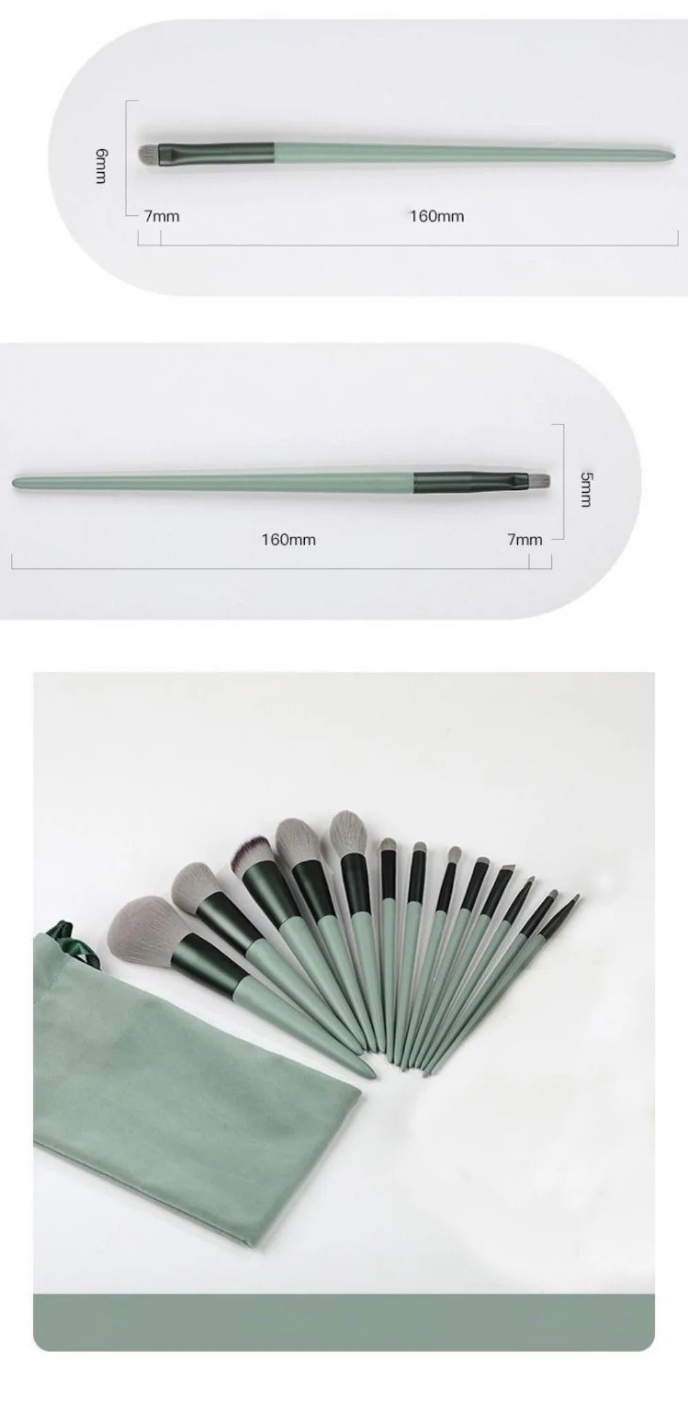 8-13Pcs Soft Makeup Brushes Set Eye Shadow Foundation Brush Women Cosmetic Brush Powder Blush Blending Brush Make Up Beauty Tool