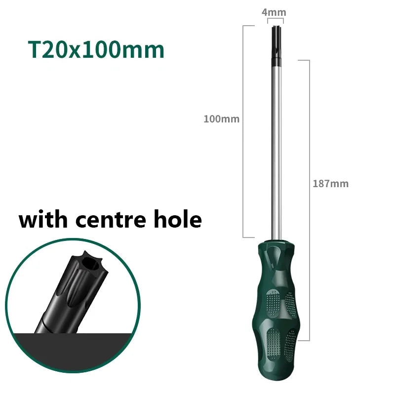 Torx Magnetic Screwdriver T6,T8,T10,T15,T20,T25,T27,T30,T40 Screwdrivers Hand Tool Torx Security Screw Driver Viralgem Store