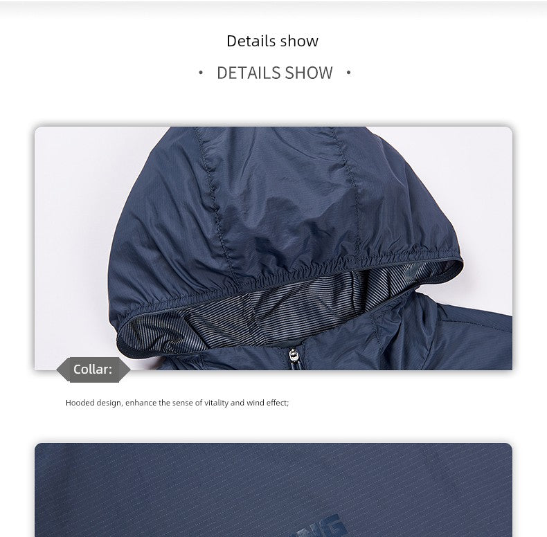 361 Degrees Men's Sun Protection Outwear New 2024 Summer Breathable Skin Clothing 361 Men Lightweight Sports Tops