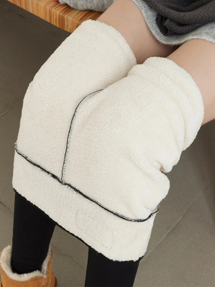 Women Thermal Leggings Winter Warm Sexy Elastic Translucent Pantyhose Female Fleece Thermal High Waist Slim Thicken Tight Pants Viralgem Store