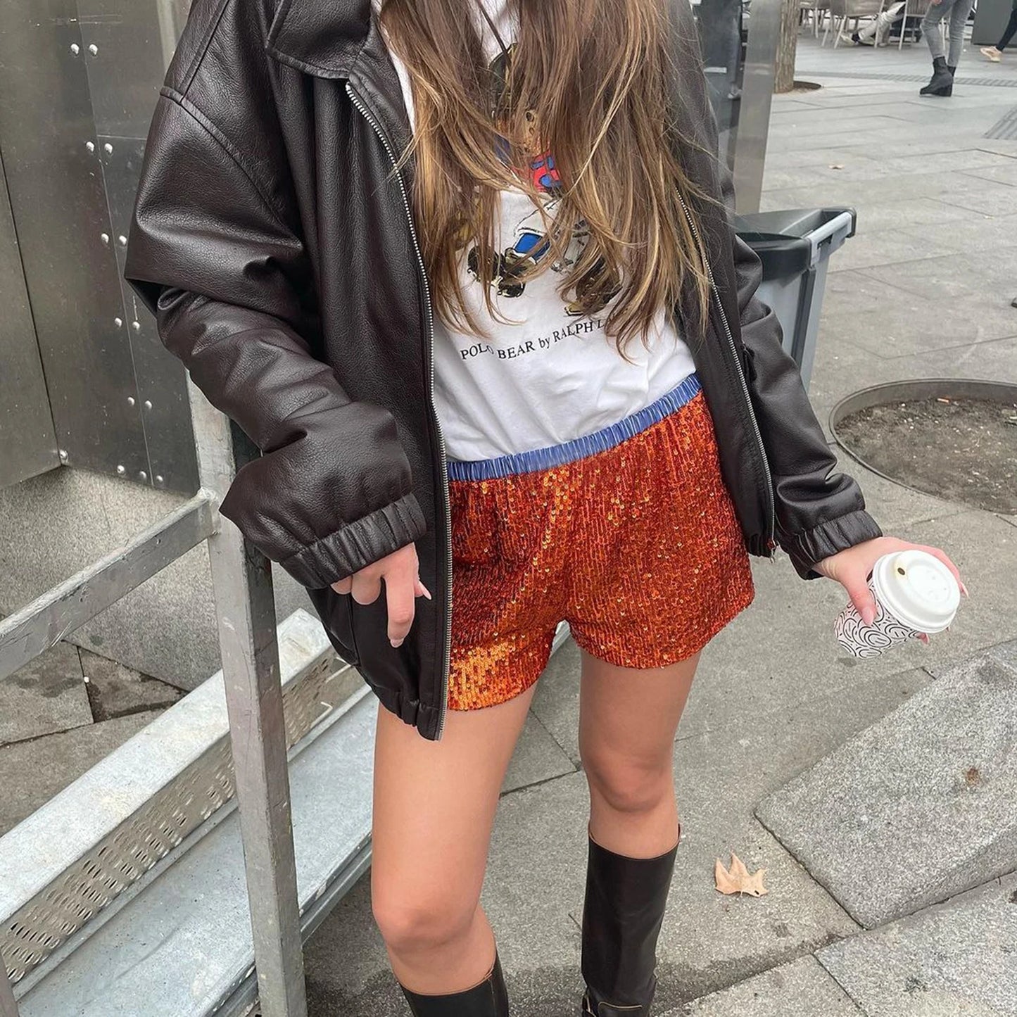 Women Mini Sequin Shorts  Sexy Hot Elastic Waist Shiny Shorts Summer Casual Shorts Streetwear for Carnival Party Clubwear