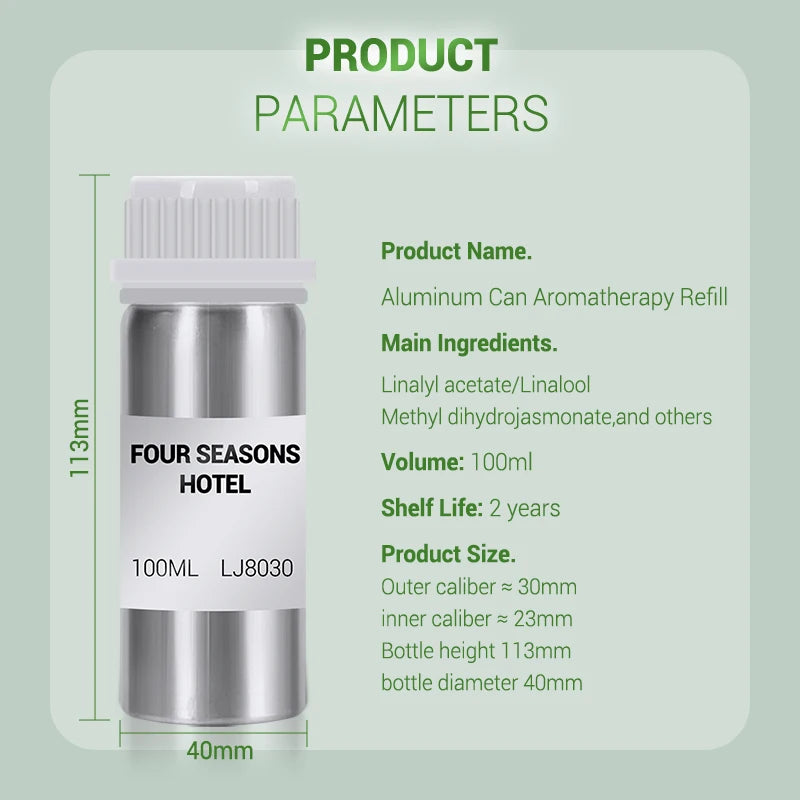 100ml Room Fragrance Hotel Essential Oil Aromatherapy Perfume Pure Plant Extrat Humidifiers Diffusers Essential Oil Bedroom