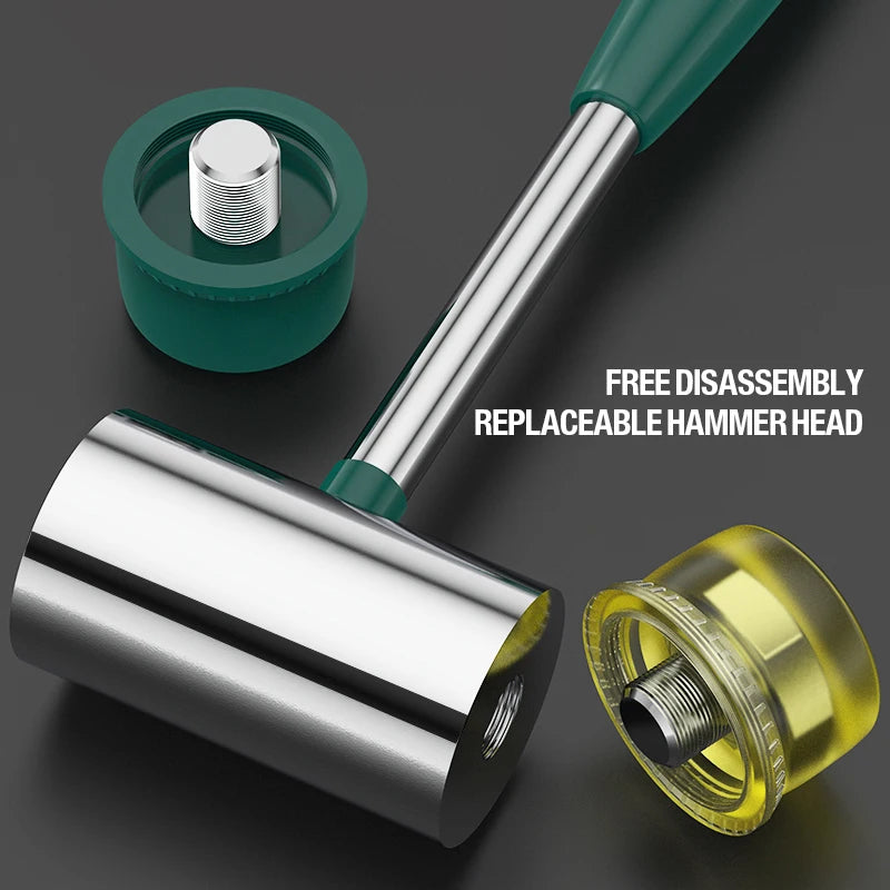 WYNN'S Double-Faced Soft Hammer Mallet Rubber Hammer for Home Flooring Decoration Installation Hand Tool Jewelry Craft DIY Work Viralgem Store