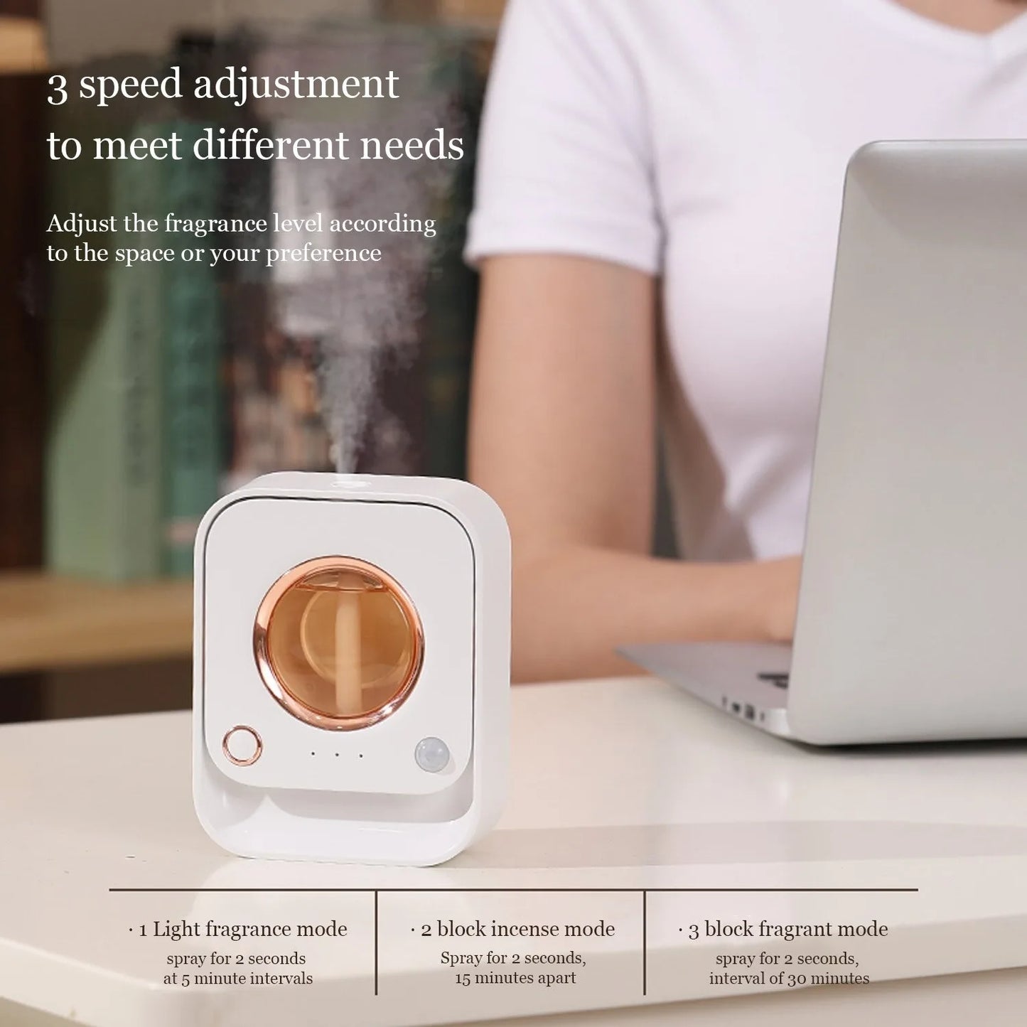 Usb Smart Sensor Aromatherapy Machine Air Freshener Automatic Sprayer Essential Oil Perfume Diffuser Toilet Room Deodorizer