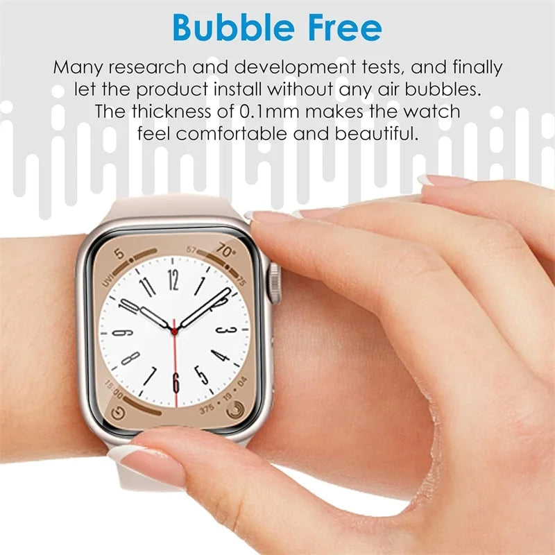 5PCS Protective Film for Apple Watch Screen Protector 42mm 40mm 38mm 49mm Series 9 8 7 6 5 Se Ultra 2 Accessories 44mm 45mm 41mm