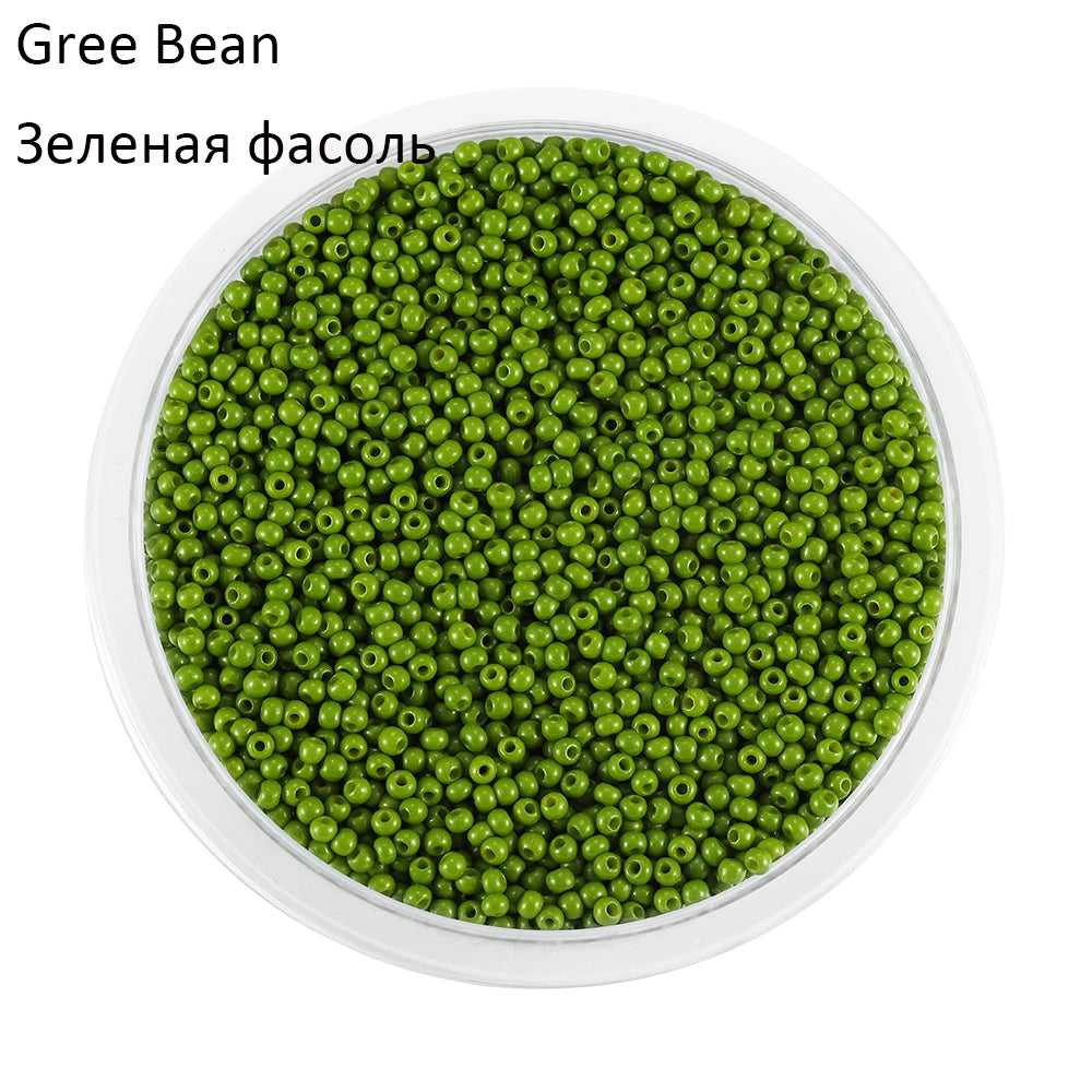 2mm Charm Glass beads Czech Glass Seed Beads Small Round Loose Bead For DIY Jewelry Making Earrings Bracelet