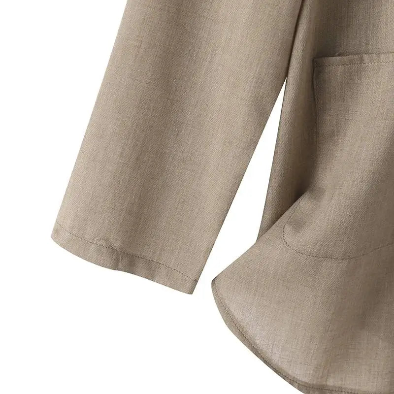 Women Solid Blazer 2024 Autumn ZANZEA Fashion Long Sleeve Outerwear Casual Loose Lapel Collar Coat Vintage Pocket Thin Jackets