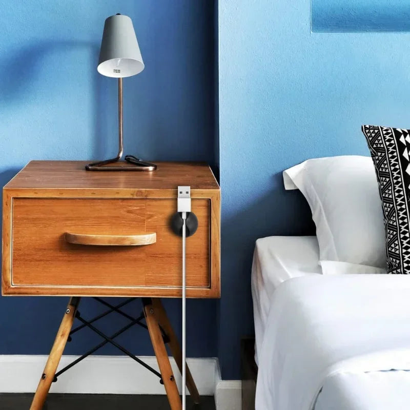 5/50Pcs Mini Cable Winder Organizer USB Charging Cable Clips Desk Tidy Organiser Wire Cord Holder Protectors In Home Office Car Viralgem Store