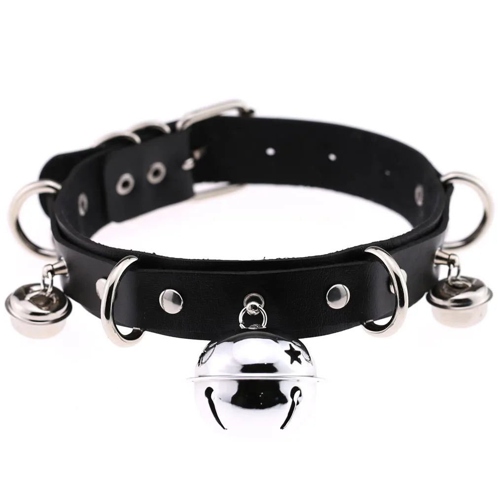 1Pc  Harajuku Cosplay Rivet Punk Rock Gothi Women Collar Sexy PU Leather Heart Cross Spike Hip Hop Bondage Choker Jewelry Bulk Viralgem Store