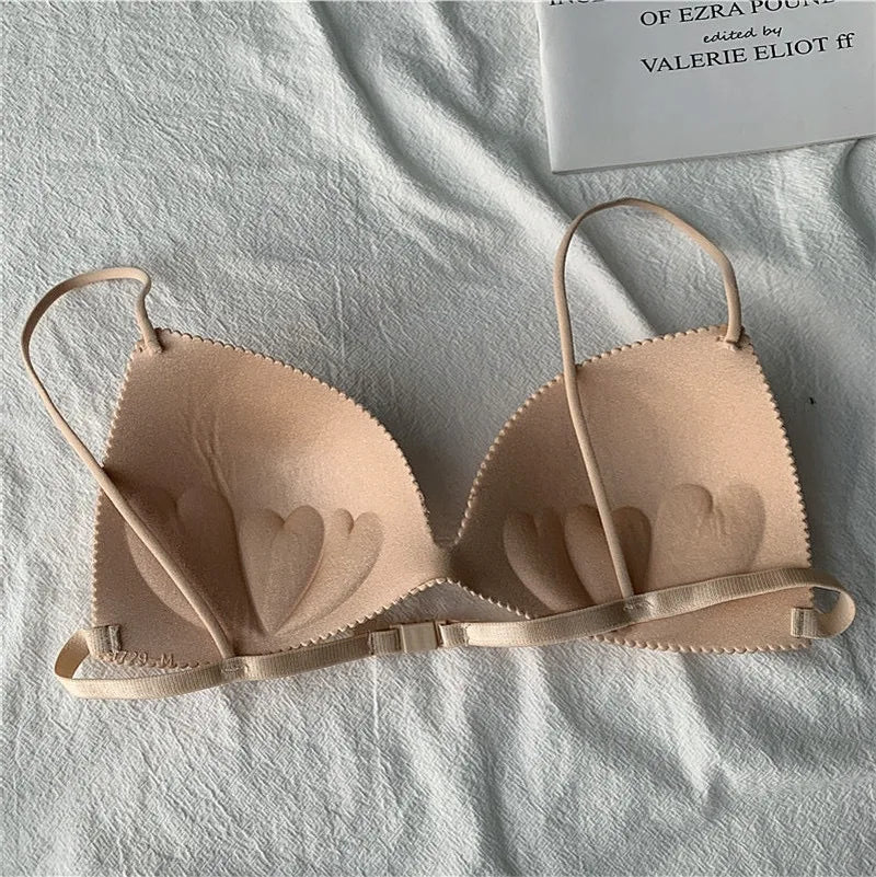 Women's Fashionable Elastic Seamless Underwear Push Up Bra Top Sexy Suspender Women's Casual Padded Bottom Underwear Sujetador Viralgem Store