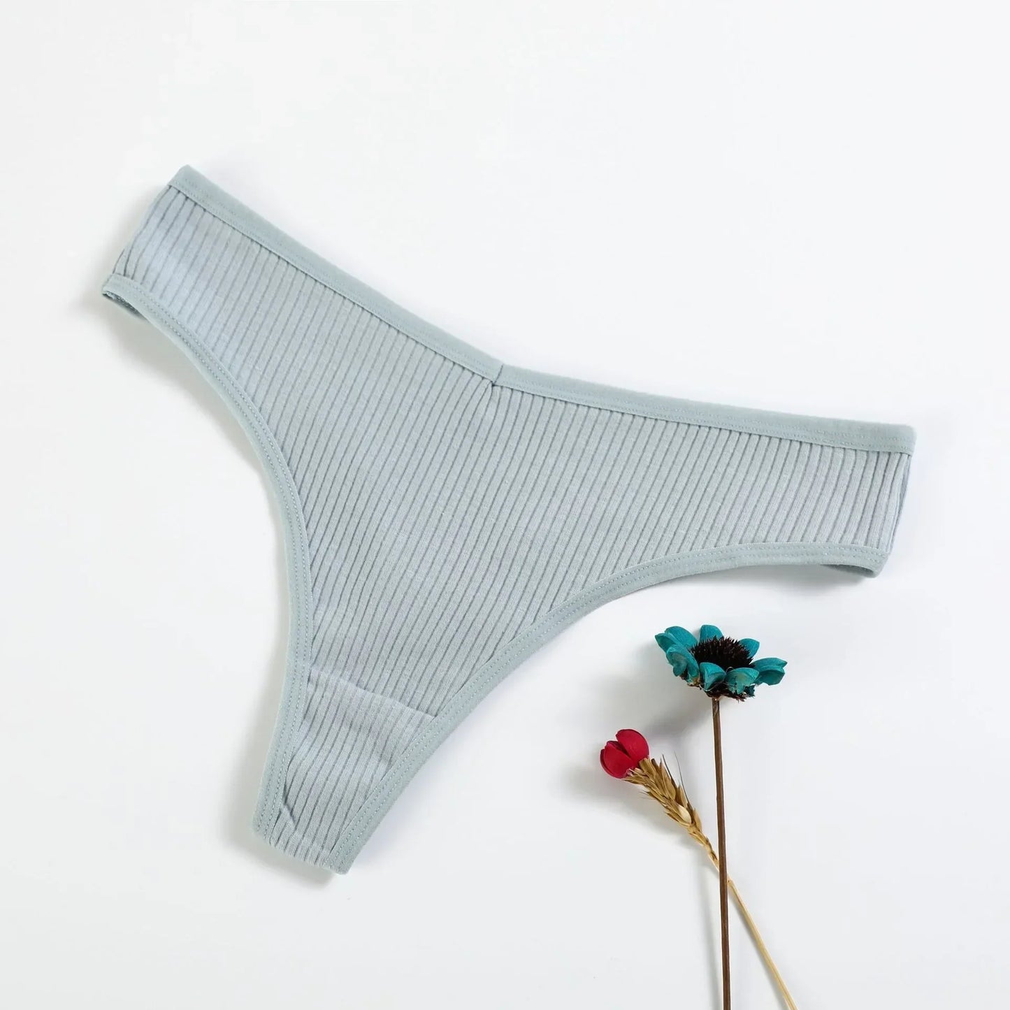 Yiailing Women's Panties Cotton Striped Underwear Sexy Sports Thongs Lingerie Soft Comfortable G-Strings Hot T-Backs