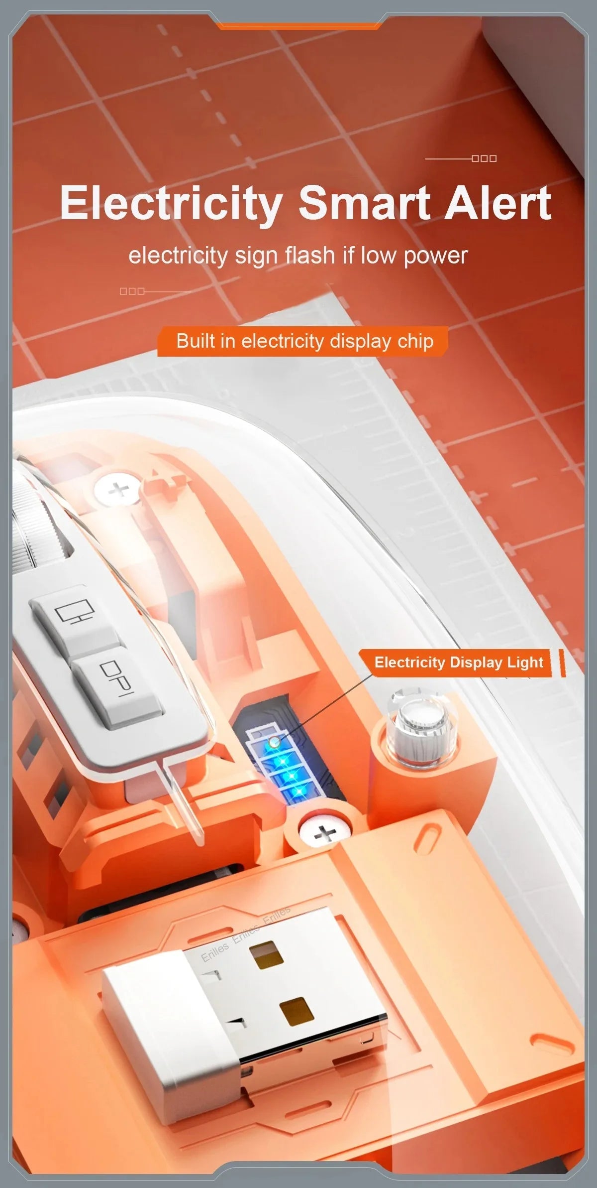 Transparent Magnetic Triple Mode Bluetooth compatible 2.4G Wireless Mouse One-Click Desktop Type-C Rechargeable Silent Mice Mute Viralgem Store