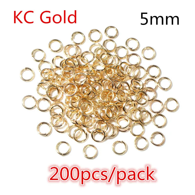 50-200pcs DIY Jewelry Making Accessories Findings Earring Hooks/Jump Rings/Lobster Clasps Craft