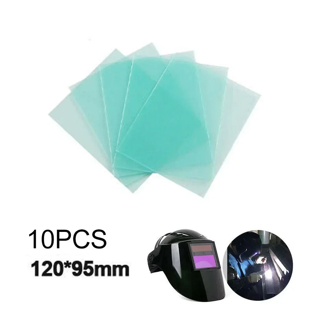 10 PCS Welding Protective Lens PC Plastic Plate Cover Green Clear Screens Welding Helmet Welding Filter