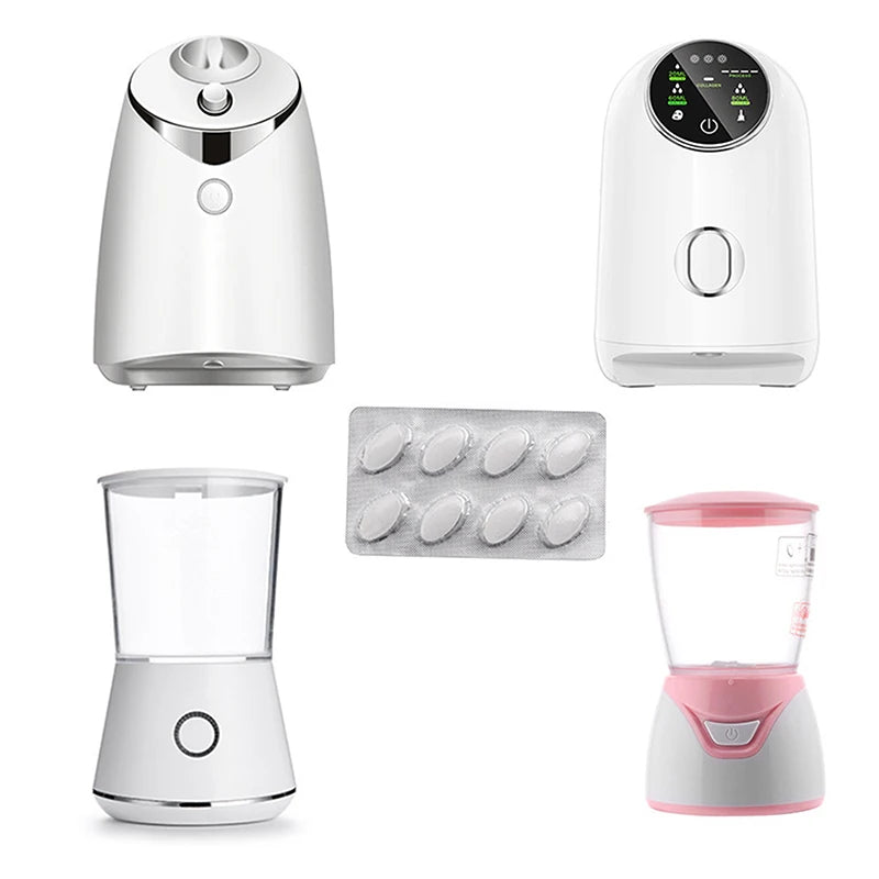 Whitening DIY Facial Fruit Vegetable Maker Automatic Mask Machine Use Effervescent Collagen Tablets Anti Aging Wrinkle Hydrating