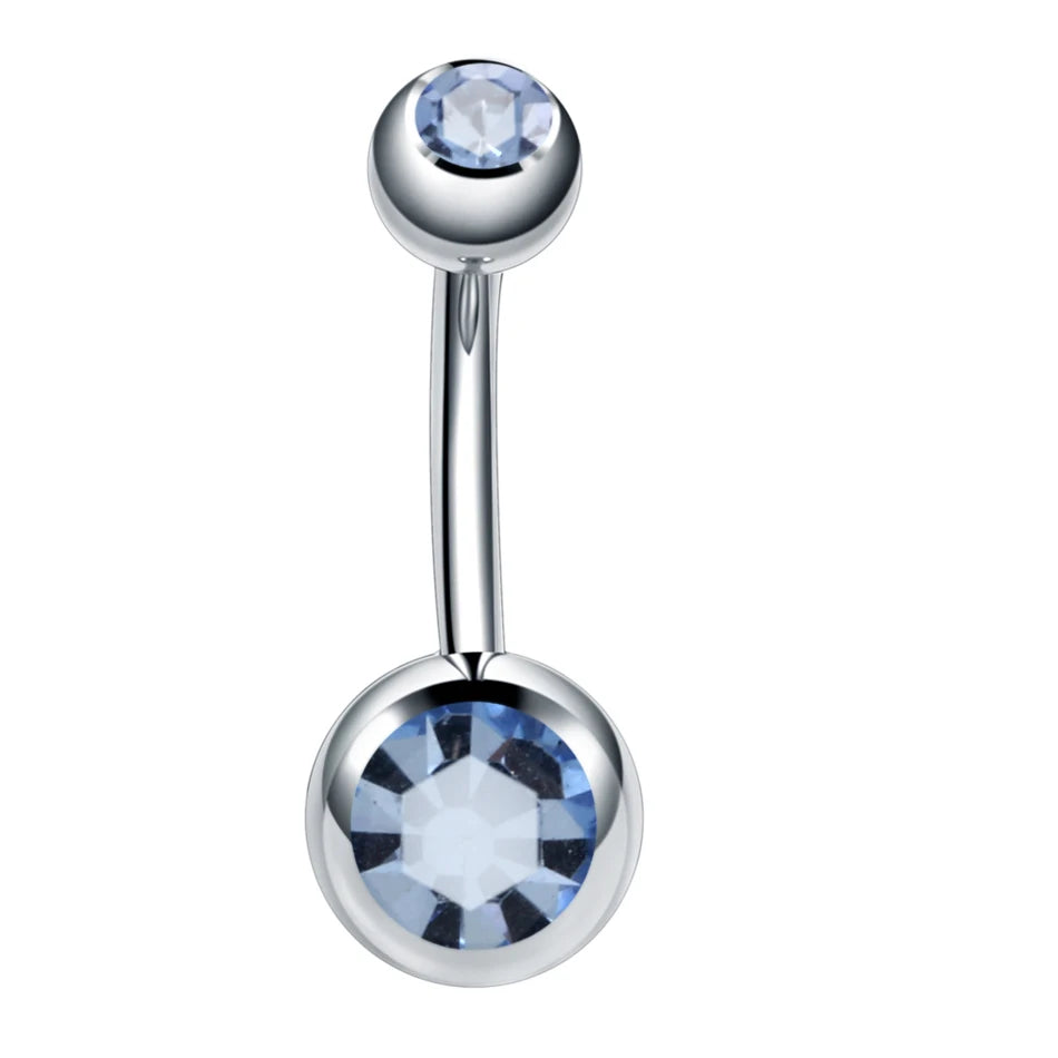 1PC Stainless Steel Belly Button Piercing Body Jewelry Women Cubic Zirconia Drop Dangle Earring Navel Piercing ombligo