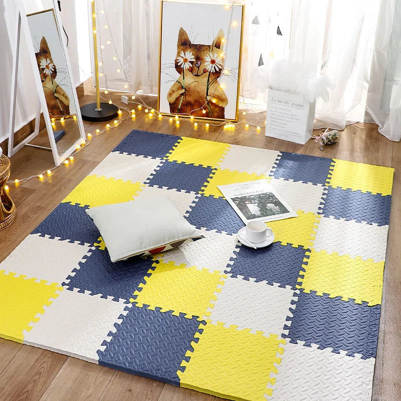 12pcs Foam Baby Play Mat Puzzle Mat Kids Interlocking Exercise Tiles Rugs Floor Tiles Toy Carpet Soft Carpet 30*30*1cm Viralgem Store
