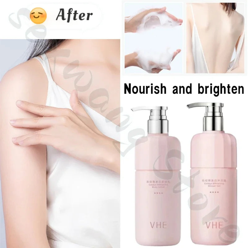 VHE Shower Gel Refreshing, Moisturizing, Long-lasting Fragrance Body Brightening Niacinamide Amino Acid Cleansing Shower Gel