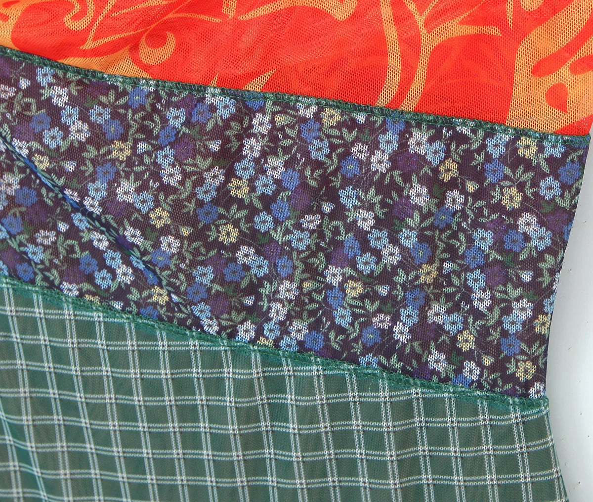 2024 Sexy Ruched Square Collar Contrast Color Plaid Flower Print Sleeveless Mini Mesh Dress Women Packages Hips A-line Tank Robe