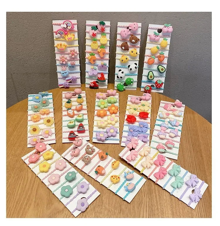 50/40/30pcs Cute Rubber Bands for Children Will Not Harm Hair with Good Elasticity. Girl Baby Headbands and Cute Girls Headdress Viralgem Store