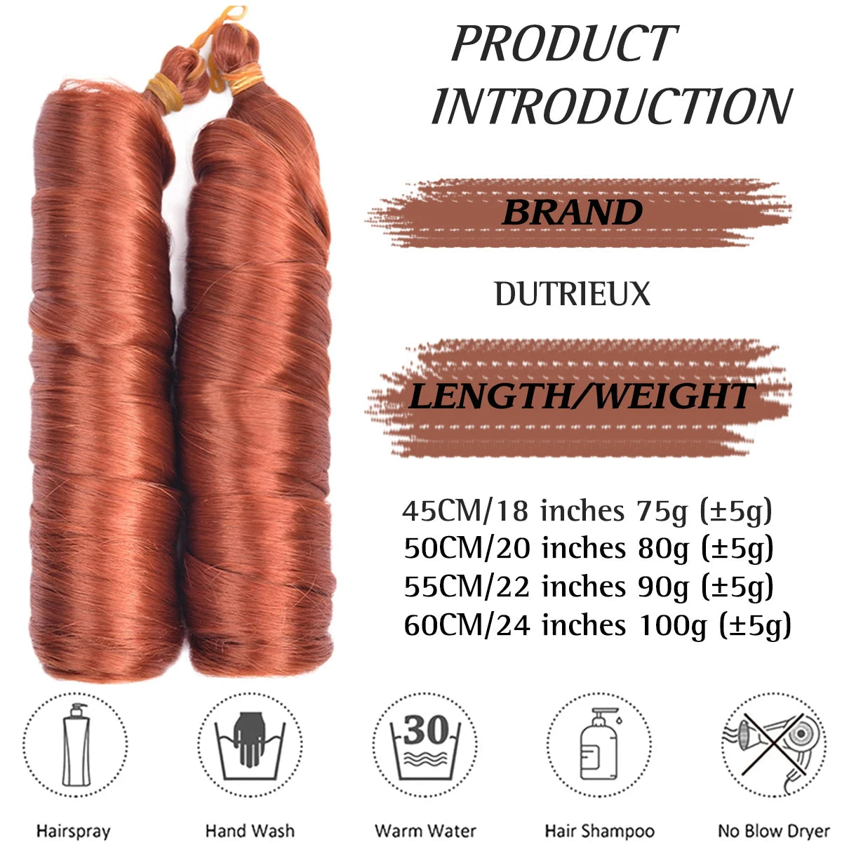 16-24 inches Synthetic French Curly Crochet Braiding Hair Loose Wave Ombre Hair for Women Spiral Pre Stretched Hair Extensions Viralgem Store