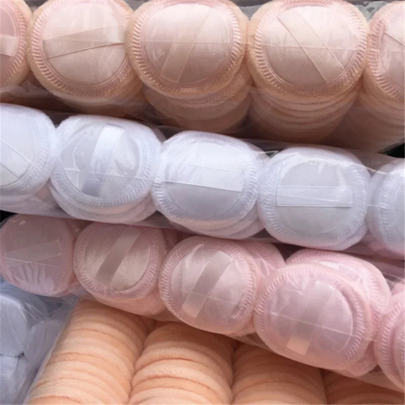 6pcs Round Facial Powder Foundation Puff ,Portable Soft Cosmetic Puff For Makeup Application, Beauty Tool Essential Make Up Viralgem Store