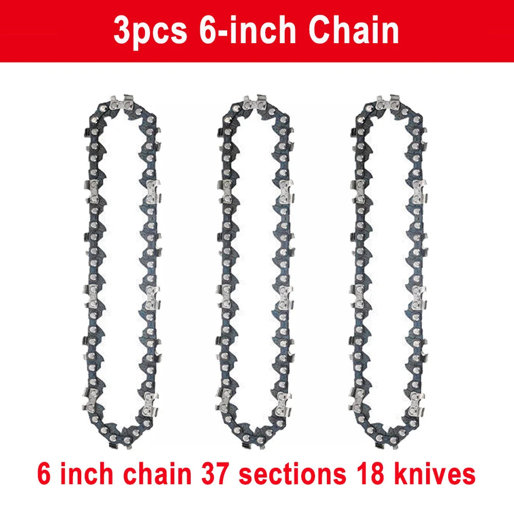 4/6/8/10 Inch 1/4 Chainsaw Chain Guide Portable Electric Saw Mini Chainsaw Logging Saw Blade Pruning Chain Saw Chain Accessories