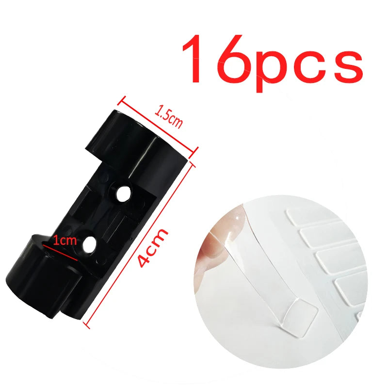 16/20pcs Cable Organizer Clips Cable Management Wire Manager Cord Holder USB Charging Data Line Bobbin Winder Wall Mounted Hook Viralgem Store